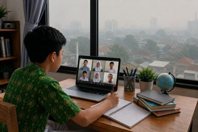 antisipasi_kabut_asap_pemkab_samosir_terapkan_pjj