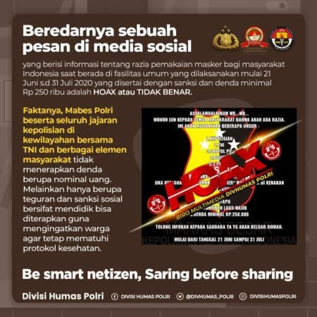 poldasu_pastikan_info_tidak_pakai_masker_denda_rp250_ribu_hoax